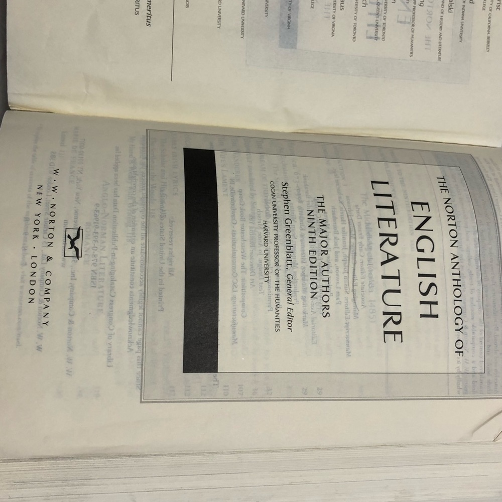 THE Norton Anthology of English Literature Ninth Edition The Major Authors - Picture 6 of 11